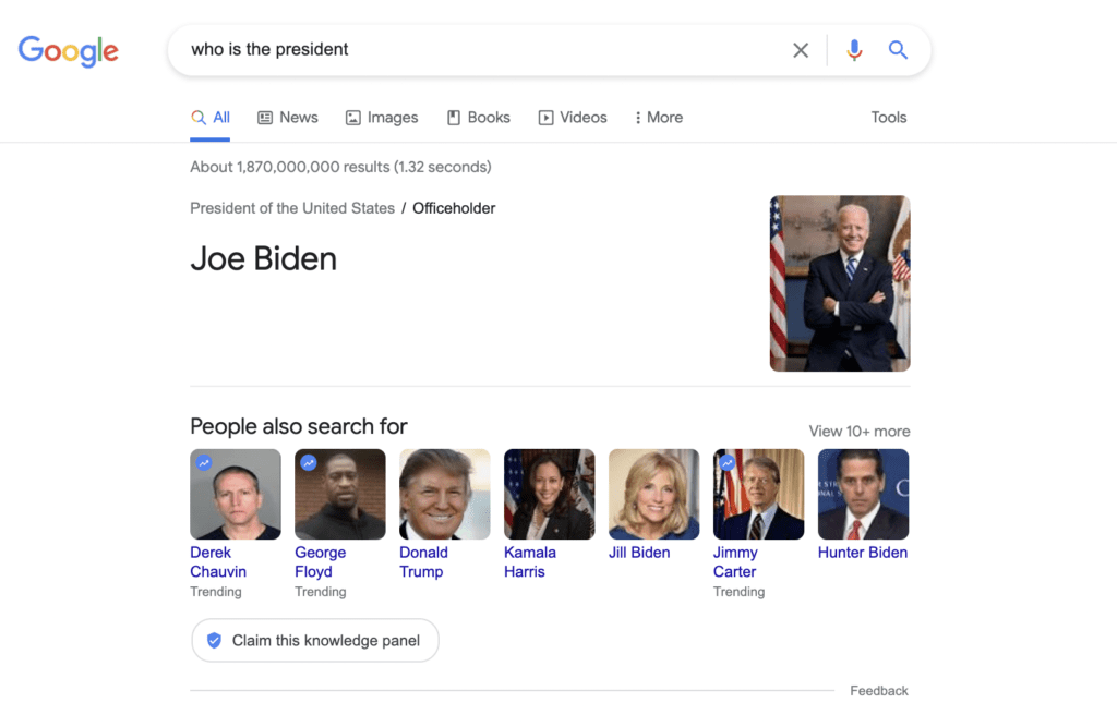 knowledge graph president