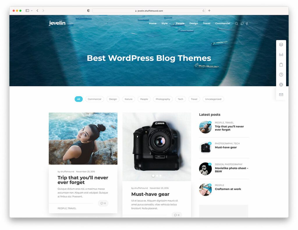 wordpress blog theme